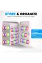 93-Keys Cabinet Metal Key Storage Safe Lock Box with Combination Lock (White) - 4
