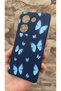 Tecno Camon 20 Pro Compatible Blue Butterfly Patterned Silicone Shock-Absorbing Classic Protected Rubber Case - 4