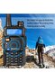 4 قطع من أجهزة الاتصال اللاسلكية UV-5R، أجهزة راديو ثنائية الاتجاه، جهاز إرسال واستقبال محمول ثنائي النطاق، طويل المدى، مزود بإضاءة LED - 4
