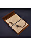 Brown Compass Themed Leather Notebook - 2