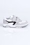 5001 Genuine Leather Sports Shoes F.-White-Grey - 34