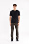 Zippered Side Pocket Detail Flexible Waist Straight Leg Ergonomic Stitching Comfortable City Style Sweatpants - 5