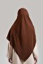 Medina Silk Soft Large Scarf - Bitter Brown - 3