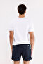 Logo Striped Detail Zippered Pocket Drawstring Elastic Waist Quick Dry Matte Surface Short Leg Sea Shoes - 8