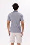 Mercerized Surface Lightly Shiny Buttoned Short-Sleeved Comfortable Fit Polo Neck T-Shirt - 3