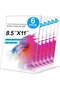 حامل لافتات أكريليك 8.5 × 11 بوصة، حامل عرض طاولة شفاف على شكل حرف L (عبوة من 6 قطع)