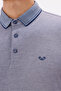 Mercerized Surface Lightly Shiny Buttoned Short-Sleeved Comfortable Fit Polo Neck T-Shirt - 7