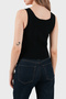 Corded Fabric Slim Fit Round Neck Top Top Xw001303 Af10352 Uc001 - 2