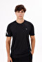 Reflective Sleeve Detail Chest Logo Comfortable Fit Crew Neck Breathable Jersey T-Shirt - 6