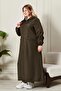 Women's Plus Size Full Length Trench Coat - 3