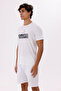 Mountain Graphic Crew Neck Letter Detail Comfortable Fit Cotton T-Shirt - 3