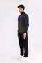 Color block, lightweight, zippered comfort fit sports top - 4