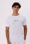 Crew Neck Chest Lettering Printed Comfortable Fit Short Sleeve Soft Textured T-Shirt - 6