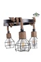 6 Lights American Industrial Iron Cage Pendant Light Fixture w Hemp Rope Ceiling Chandelier - 5