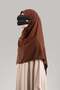 Medina Silk Soft Large Scarf - Bitter Brown - 4