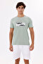 Mountain Graphic Crew Neck Letter Detail Comfortable Fit Cotton T-Shirt - 6