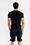 Double Stripe Tape Detailed Lace-Up Side Pocket Super Cotton Comfortable Fit Shorts - 7