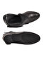 Black Genuine Leather Zippered Women's Boots with Fleece Inside 24113-1 Z - 5