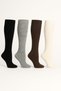Socks 4 Pairs Long Below Knee Winter Women's Wool Boot Sleep Socks Soft Touch Solid Patternless