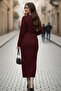 Palmiye Mesh Knitwear Dress R4448 Red - 4