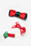 Girl's 3-Piece Clip Buckle Set with Red Pine Tree Figure - 2