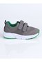 2040 Genuine Leather Sports Shoes P.-Gray-Green - 30