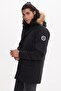 Canada Hooded Black Men's Fur Coat - 4