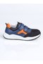 K.2078 Genuine Leather Sports Shoes F.-Black-Orange - 32
