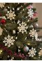 Christmas Tree Snowflake Ornament (Set of 10) - Decorative New Year Ornaments - 3