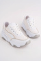 Dnr-518 Thick Sole Stone Laced Sports Shoes