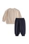 Sweatshirt Set 1-7 Years Old Ecru Navy Blue - 3