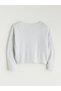 Lcw Kids Gray V-Neck Girls' Knitwear Cardigan - 4