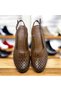 KAFKASLAR FRONT Closed Heels GENUINE LEATHER MOTHER SANDALS SHOES - 3