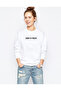 Burn the Priest Logo Music Printed White Women's Knitted Sweatshirt Long Sleeve