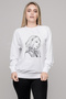 Anime Sakura Haruno Shippuden Naruto Uzumaki Printed White Women Knitted Sweatshirt Long Sleeve