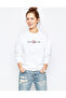 God of War Printed White Women's Knitted Sweatshirt Long Sleeve