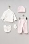 100% Cotton Balloon Rabbit Patterned 5-Piece Newborn Hospital Discharge Bodysuit Set Bbtf.Pdr.20119 - 4