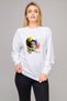 Formula F1 Ayrton Senna F1 Car Printed White Women's Knitted Sweatshirt Long Sleeve