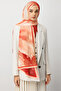 Salmon Pure Pattern Hebei Silk Shawl - 2