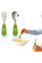 12 cm Children's Baby Spoon Fork Set Stainless Steel Animal Pattern