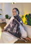 شال قطني ناعم منقوش من سلسلة مينا ps161 - 3