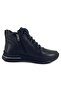 5001 Genuine Leather Daily Women's Boots-Black - 3