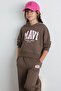 Girl's Logo Printed Hooded Sweat - 3