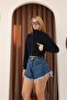 Grody.T Zippered Crop Thessaloniki Fabric Short Sweatshirt - 3