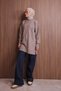 Women's Crew Neck Diamond Pattern 80cm Soft Knitwear Tunic 1140 - 7