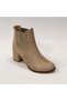 Gi̇uletta Beige Suede Elastic 5 cm Women's Daily Boots