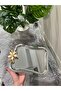 6-Piece Italian Large Wavy Serving Tray with Stainless Steel Daisy Accessories - 6