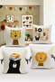 4-Piece Throw Pillow Cover Set Kids Baby Room Digital Printed