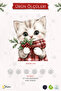 Confused Cat & Snowflakes Glass Ornament – Double-Sided Printing 100% Clear View – Cat Waiting for New Year - 6