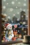 Snowman Double-Sided Glass Sticker Set – 42 Pieces with Snowflakes - Double-Sided New Year Sticker - 3